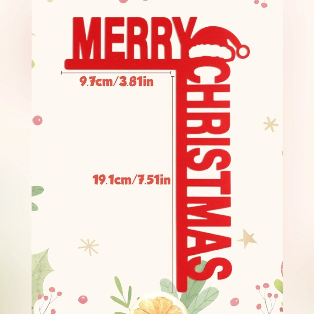 🎄🎁 Red Merry Christmas Door Frame Decoration - Picture 3 of 5